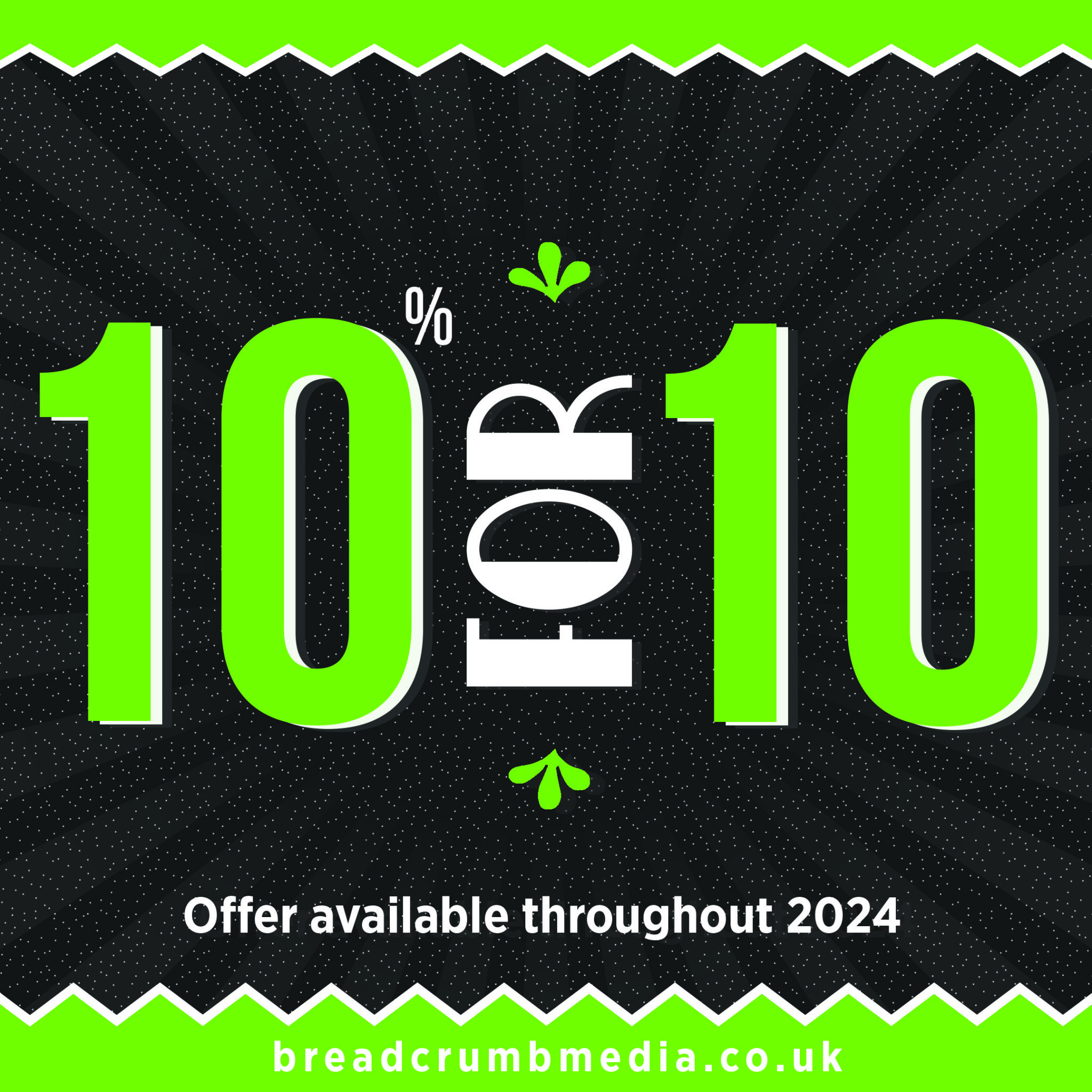 Breadcrumb Media 10 for 10 offer